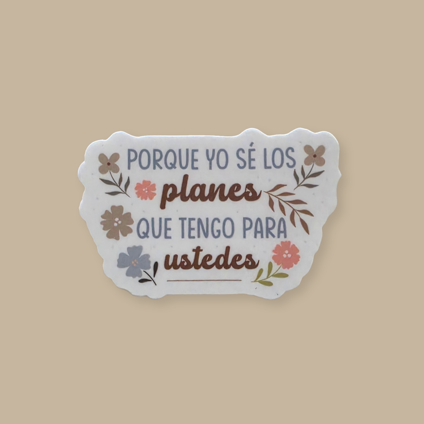 Sticker Cristiano Yo Sé los Planes que Tengo para Ustedes | Jeremías 29:11